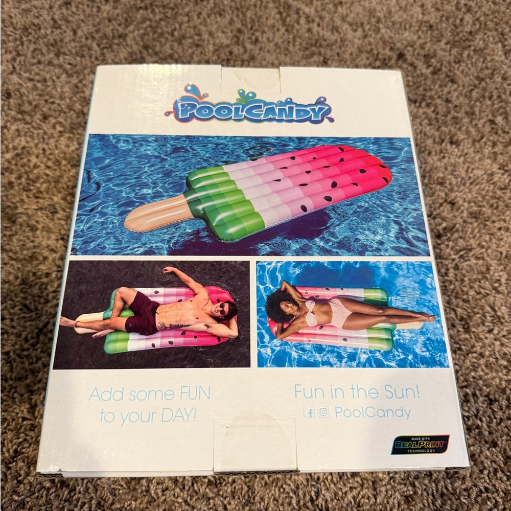 Pool Candy Watermelon Ice Pop Giant Pool Raft Float - Picture 2 of 2